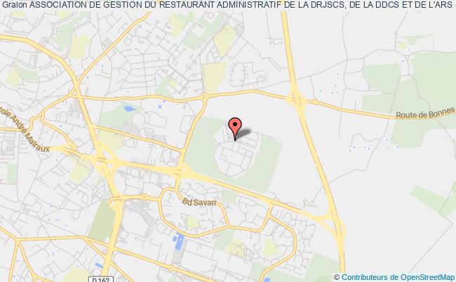 plan association Association De Gestion Du Restaurant Administratif De La Drjscs, De La Ddcs Et De L'ars (agera) Poitiers