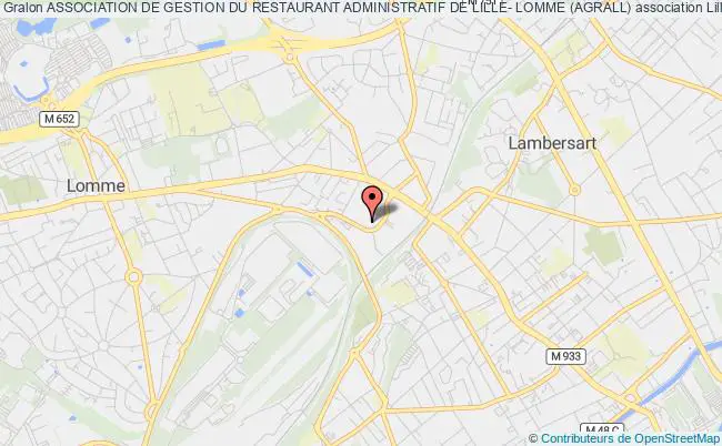plan association Association De Gestion Du Restaurant Administratif De Lille- Lomme (agrall) Lomme