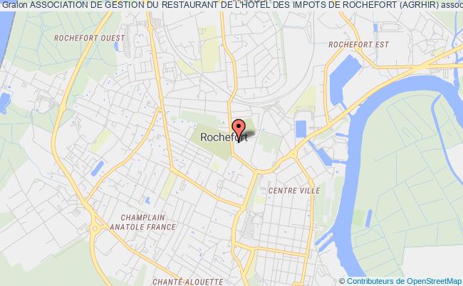 plan association Association De Gestion Du Restaurant De L'hotel Des Impots De Rochefort (agrhir) Rochefort