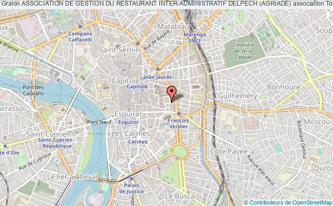 plan association Association De Gestion Du Restaurant Inter-administratif Delpech (agriade) Toulouse
