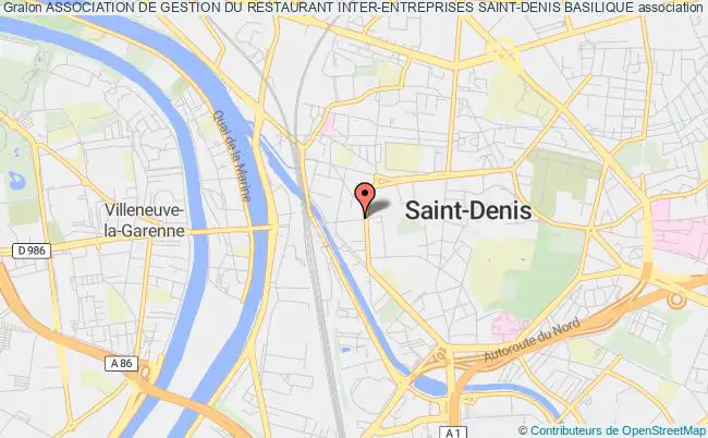 plan association Association De Gestion Du Restaurant Inter-entreprises Saint-denis Basilique Saint-Denis