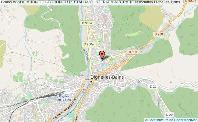 plan association Association De Gestion Du Restaurant Interadministratif Digne-les-Bains
