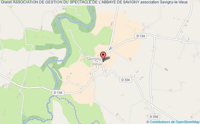 plan association Association De Gestion Du Spectacle De L'abbaye De Savigny Savigny-le-Vieux