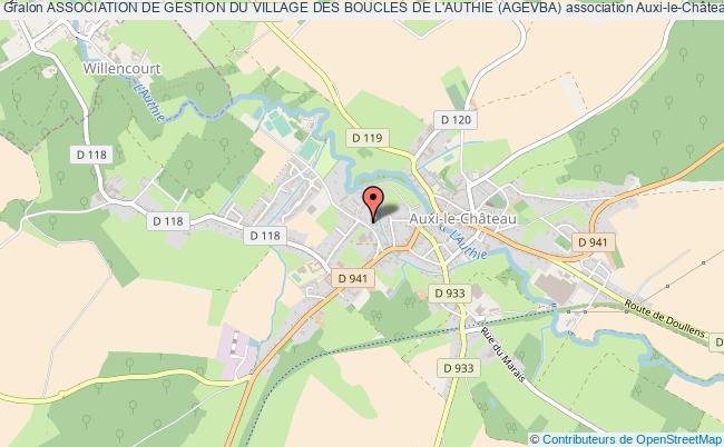 plan association Association De Gestion Du Village Des Boucles De L'authie (agevba) Auxi-le-Château