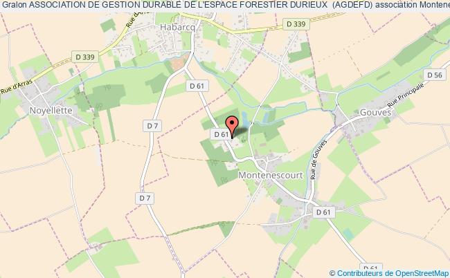 ASSOCIATION DE GESTION DURABLE DE L'ESPACE FORESTIER DURIEUX  (AGDEFD)