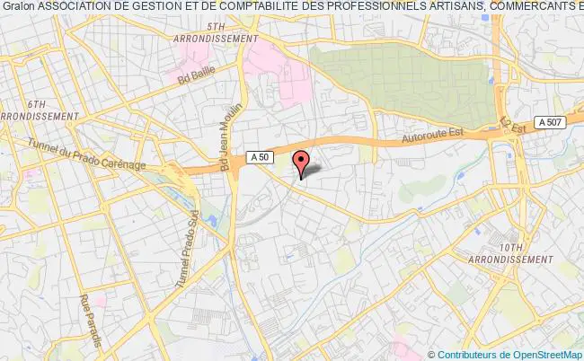 plan association Association De Gestion Et De Comptabilite Des Professionnels Artisans, Commercants Et Activites Diverses (cga Paca) Marseille