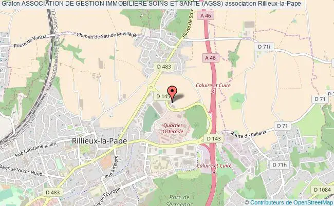 plan association Association De Gestion Immobiliere Soins Et Sante (agss) Rillieux-la-Pape