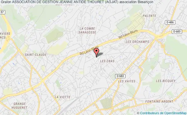plan association Association De Gestion Jeanne Antide Thouret (agjat) Besançon