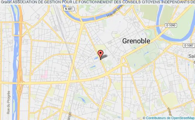 plan association Association De Gestion Pour Le Fonctionnement Des Conseils Citoyens IndÉpendants De La Ville De Grenoble (accig) Grenoble