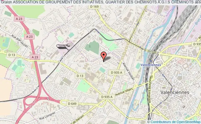 plan association Association De Groupement Des Initiatives, Quartier Des Cheminots A.g.i.s Cheminots Valenciennes