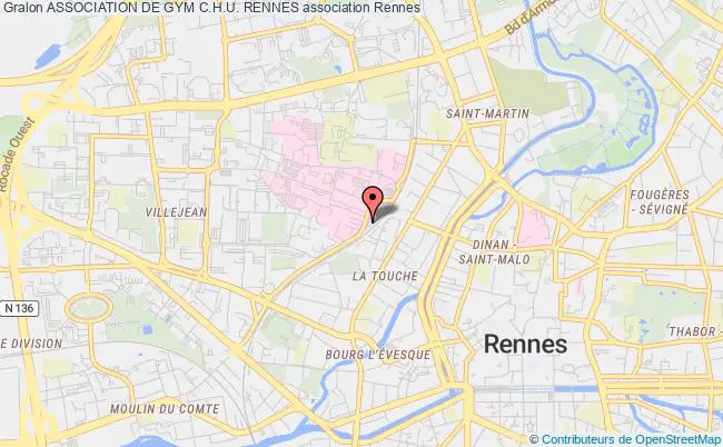 plan association Association De Gym C.h.u. Rennes Rennes