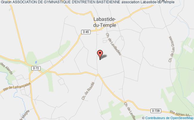 plan association Association De Gymnastique D'entretien Bastidienne Labastide-du-Temple