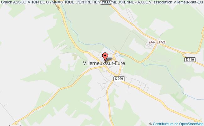 plan association Association De Gymnastique D'entretien Villemeusienne - A.g.e.v. Villemeux-sur-Eure