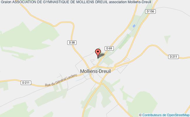 plan association Association De Gymnastique De Molliens Dreuil Molliens-Dreuil