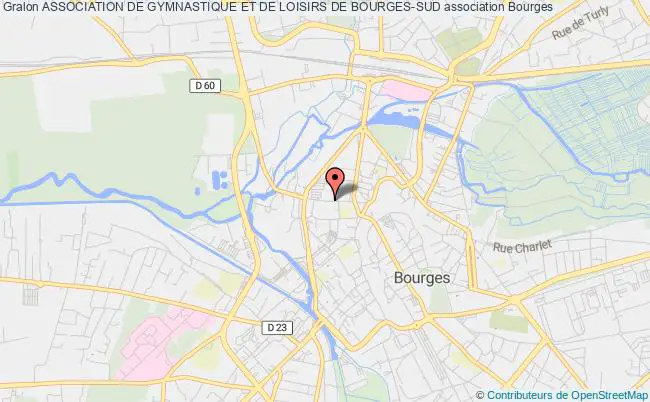 plan association Association De Gymnastique Et De Loisirs De Bourges-sud Bourges