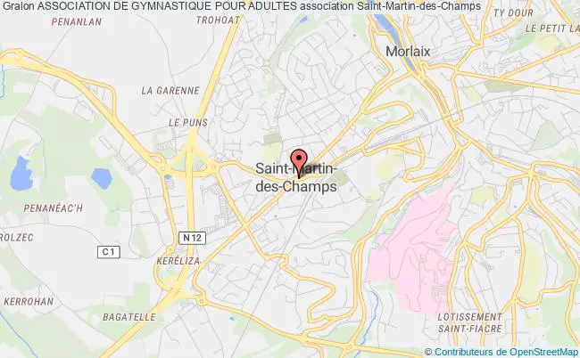 plan association Association De Gymnastique Pour Adultes Saint-Martin-des-Champs