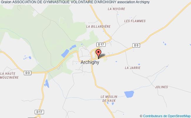plan association Association De Gymnastique Volontaire D'archigny Archigny