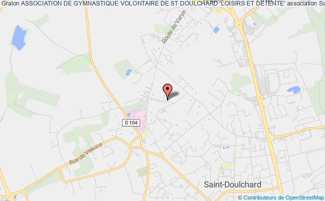 plan association Association De Gymnastique Volontaire De St Doulchard 'loisirs Et Detente' Saint-Doulchard