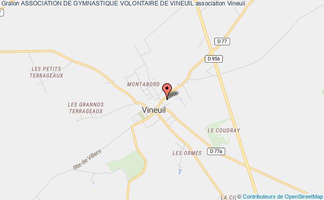plan association Association De Gymnastique Volontaire De Vineuil Vineuil