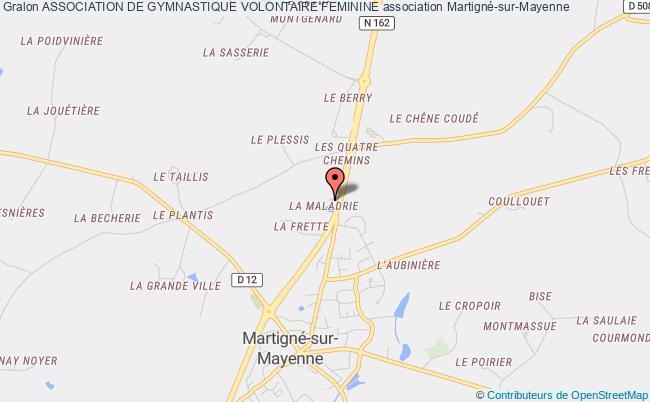 plan association Association De Gymnastique Volontaire Feminine Martigné-sur-Mayenne