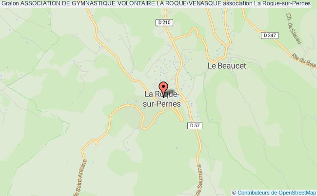 plan association Association De Gymnastique Volontaire La Roque/venasque La    Roque-sur-Pernes
