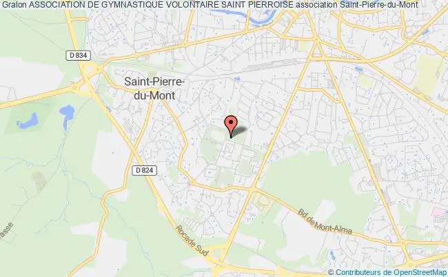 plan association Association De Gymnastique Volontaire Saint Pierroise Saint-Pierre-du-Mont