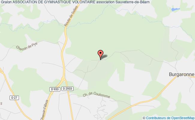 plan association Association De Gymnastique Volontaire Sauveterre-de-Béarn