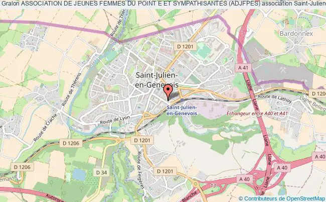 plan association Association De Jeunes Femmes Du Point E Et Sympathisantes (adjfpes) Saint-Julien-en-Genevois