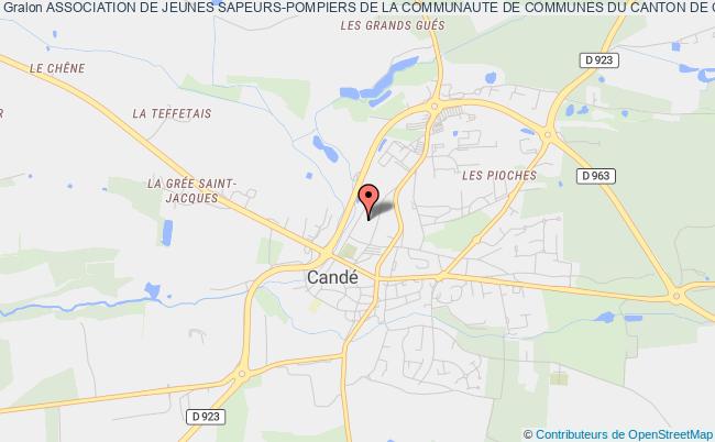 plan association Association De Jeunes Sapeurs-pompiers De La Communaute De Communes Du Canton De Cande Candé