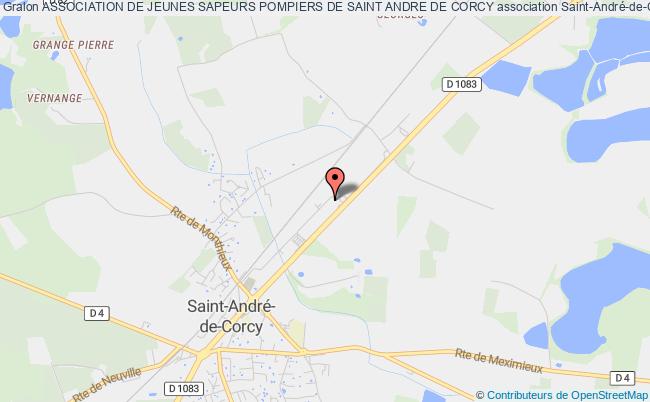 plan association Association De Jeunes Sapeurs Pompiers De Saint Andre De Corcy Saint-André-de-Corcy