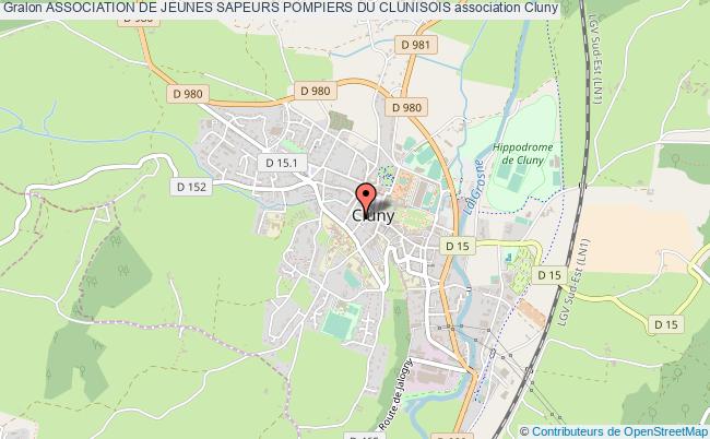 plan association Association De Jeunes Sapeurs Pompiers Du Clunisois Cluny