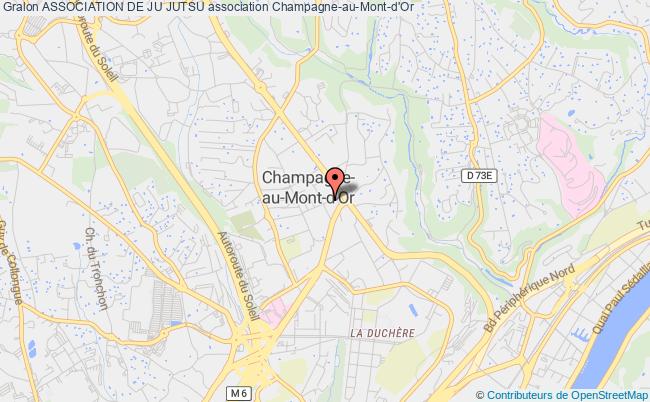 plan association Association De Ju Jutsu Champagne-au-Mont-d'Or