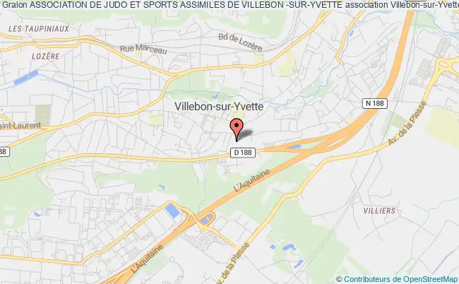 plan association Association De Judo Et Sports Assimiles De Villebon -sur-yvette Villebon-sur-Yvette