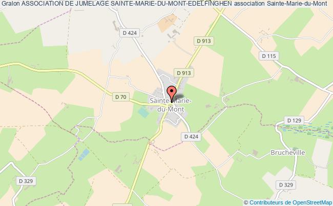 plan association Association De Jumelage Sainte-marie-du-mont-edelfinghen Sainte-Marie-du-Mont