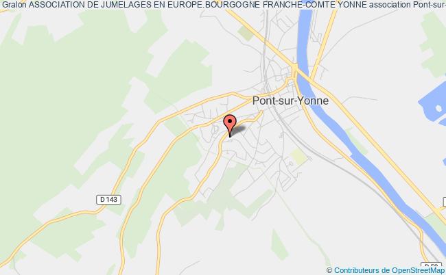 plan association Association De Jumelages En Europe.bourgogne Franche-comte Yonne Pont-sur-Yonne