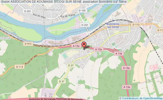 plan association Association De Koumassi Sicogi Sur Seine Bonnières-sur-Seine
