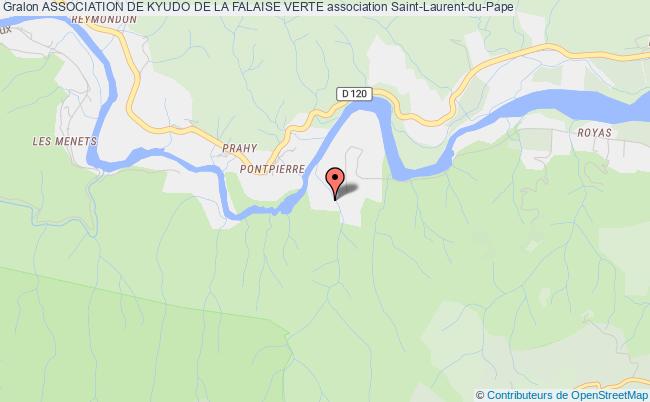 plan association Association De Kyudo De La Falaise Verte Saint-Laurent-du-Pape