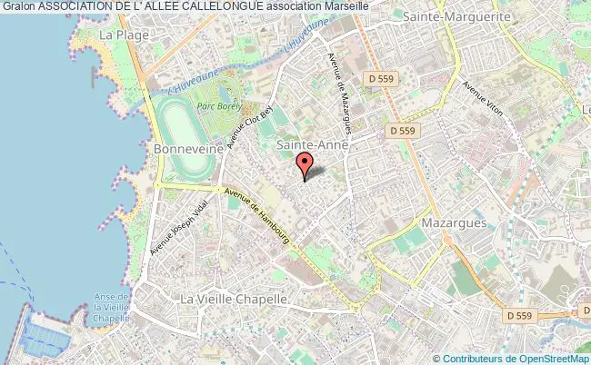 plan association Association De L' Allee Callelongue Marseille