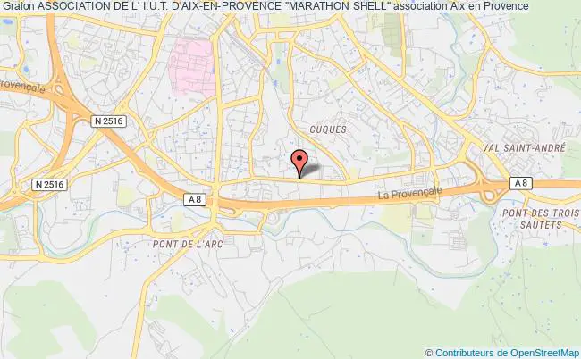plan association Association De L' I.u.t. D'aix-en-provence "marathon Shell" Aix-en-Provence