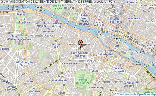plan association Association De L'abbaye De Saint Germain Des Pres Paris