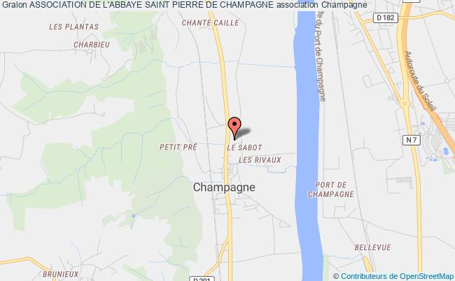 plan association Association De L'abbaye Saint Pierre De Champagne Champagne