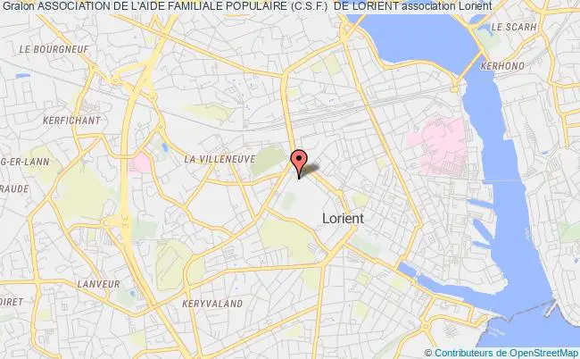 plan association Association De L'aide Familiale Populaire (c.s.f.)  De Lorient Lorient
