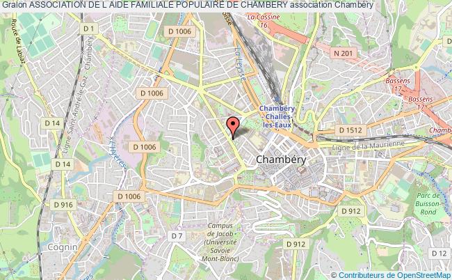 plan association Association De L Aide Familiale Populaire De Chambery Chambéry