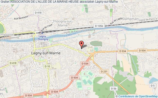 plan association Association De L'allee De La Marne-heuse Lagny-sur-Marne