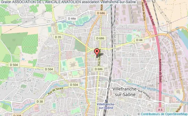 plan association Association De L'amicale Anatolien Villefranche-sur-Saône