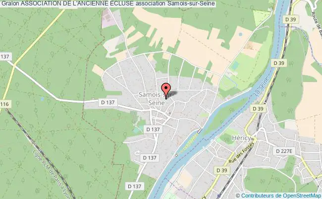 plan association Association De L'ancienne Ecluse Samois-sur-Seine