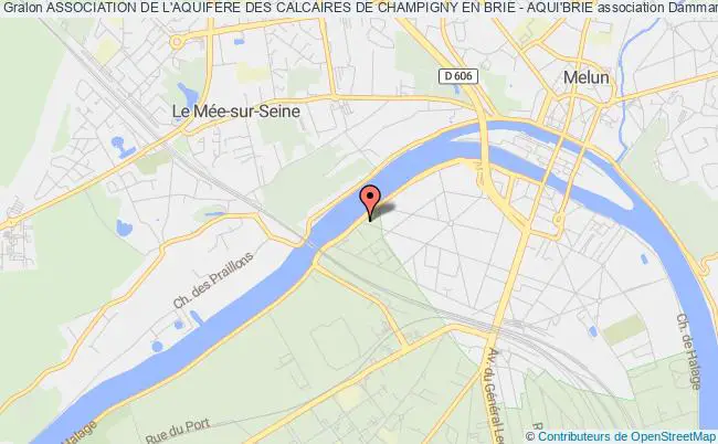 plan association Association De L'aquifere Des Calcaires De Champigny En Brie - Aqui'brie Dammarie-les-Lys