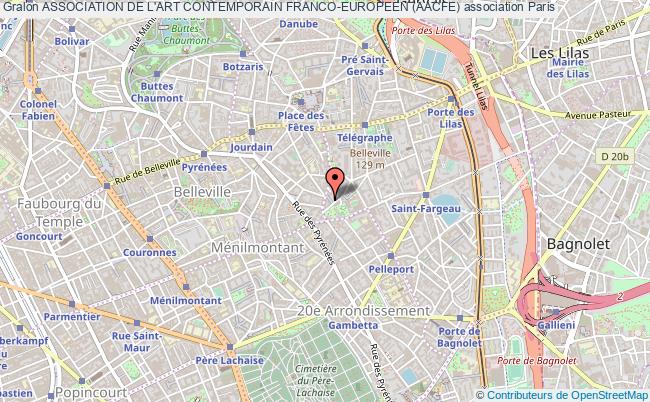 plan association Association De L'art Contemporain Franco-europeen (aacfe) Paris