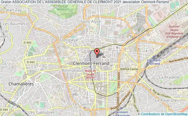 plan association Association De L'assemblÉe GÉnÉrale De Clermont 2021 Clermont-Ferrand