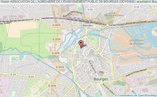 plan association Association De L'aumonerie De L'enseignement Public De Bourges (doyenne) Bourges